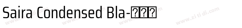 Saira Condensed Bla字体转换